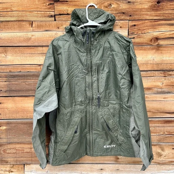 Kelty Jackets Coats Kelty Packable Hooded Rain Parka Medium